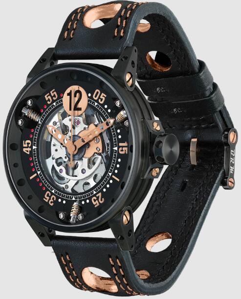 Replica BRM Watch V6-44 Black Skeleton Dial Men V6-44-SA-N-SQ-A5N